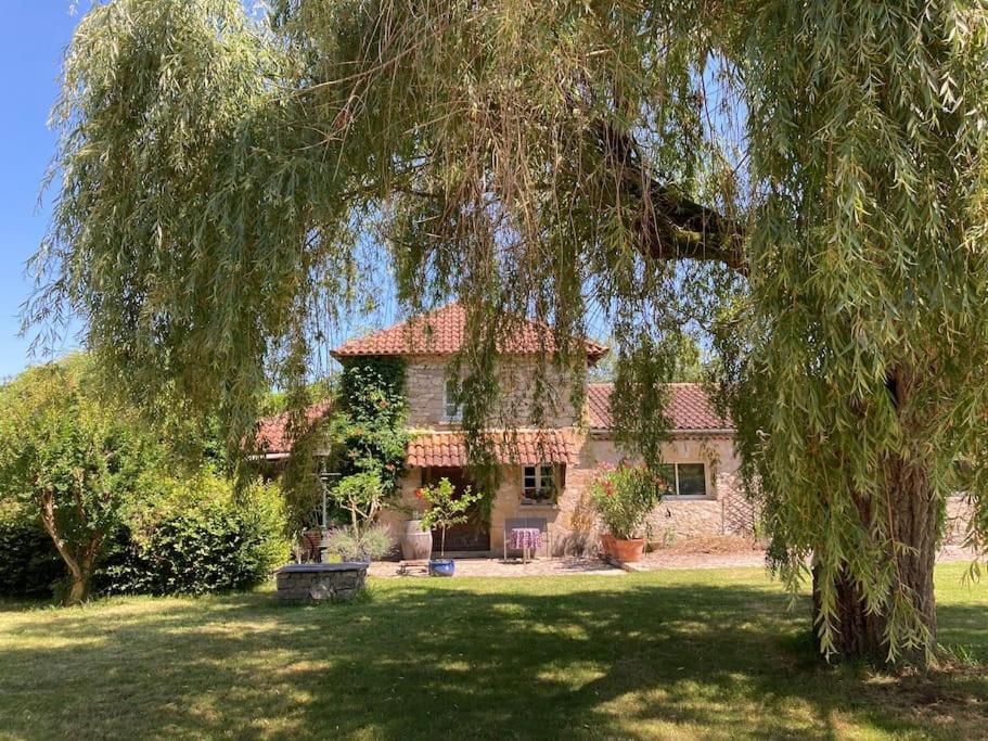Vakantiehuis La Poire, Op Landgoed Aan De Dordogne Prudhomat Exterior foto